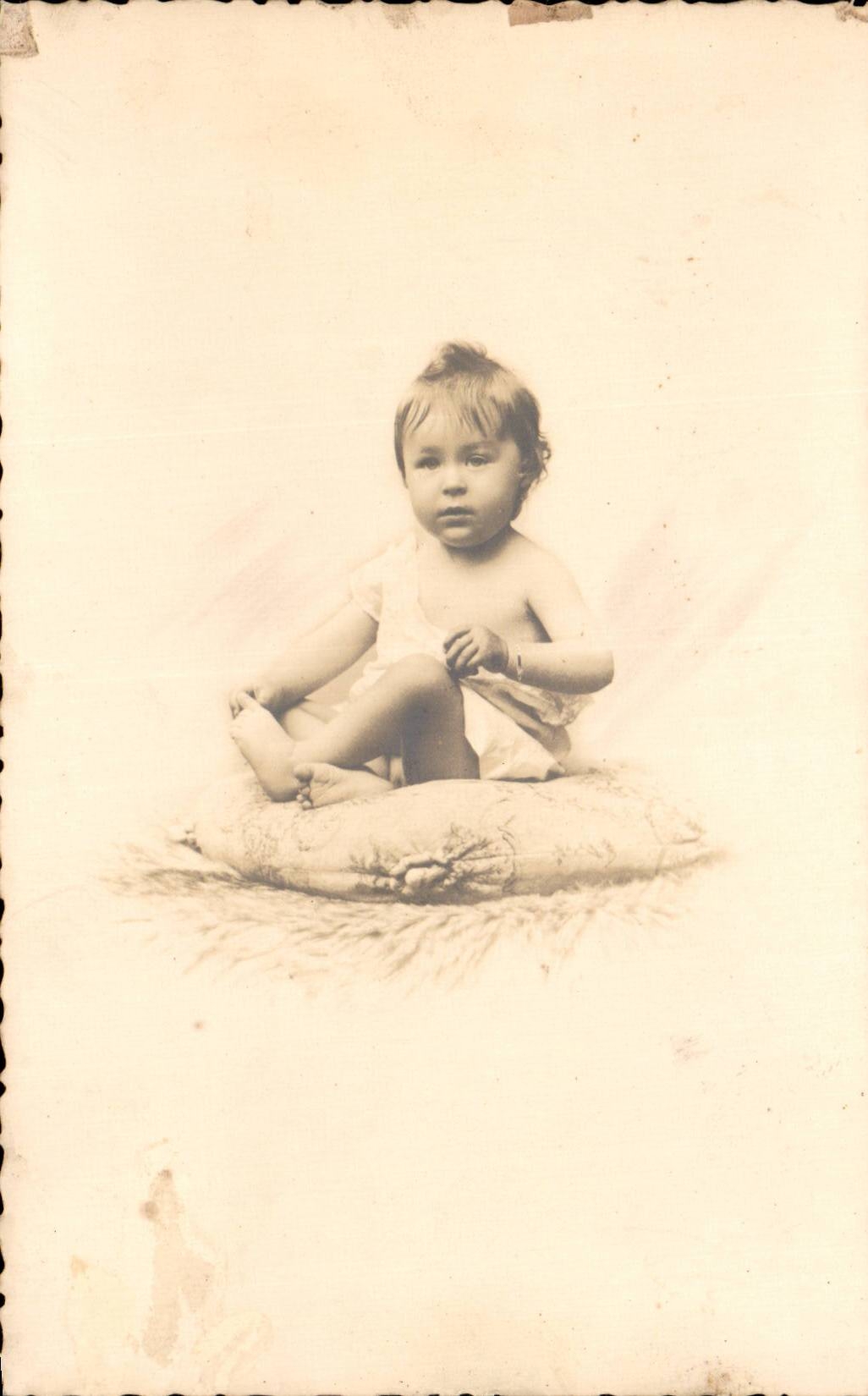 Fantasia verdadera de la foto - ninos - bebe - almohadilla del bebe uno - CPA