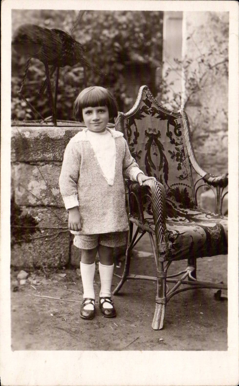 Fantasia verdadera de la foto - ninos - muchacha - nina con meneado al odio - CPA