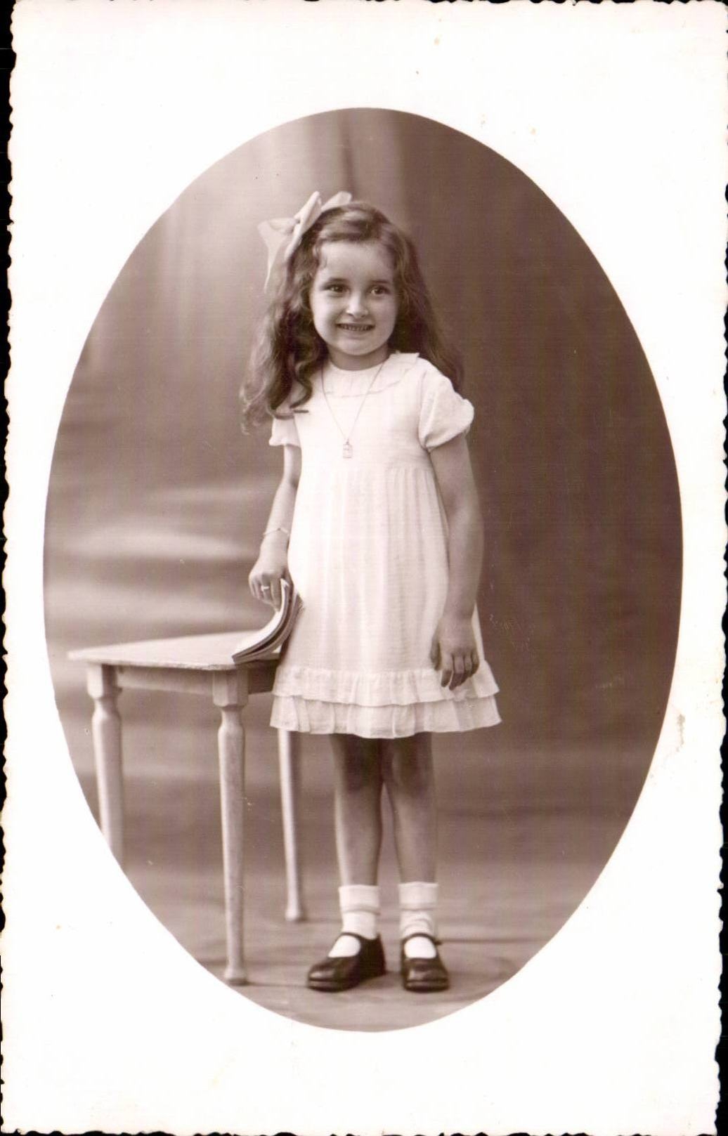 Fantasia verdadera de la foto - nino - muchacha - nina bonita con - CPA