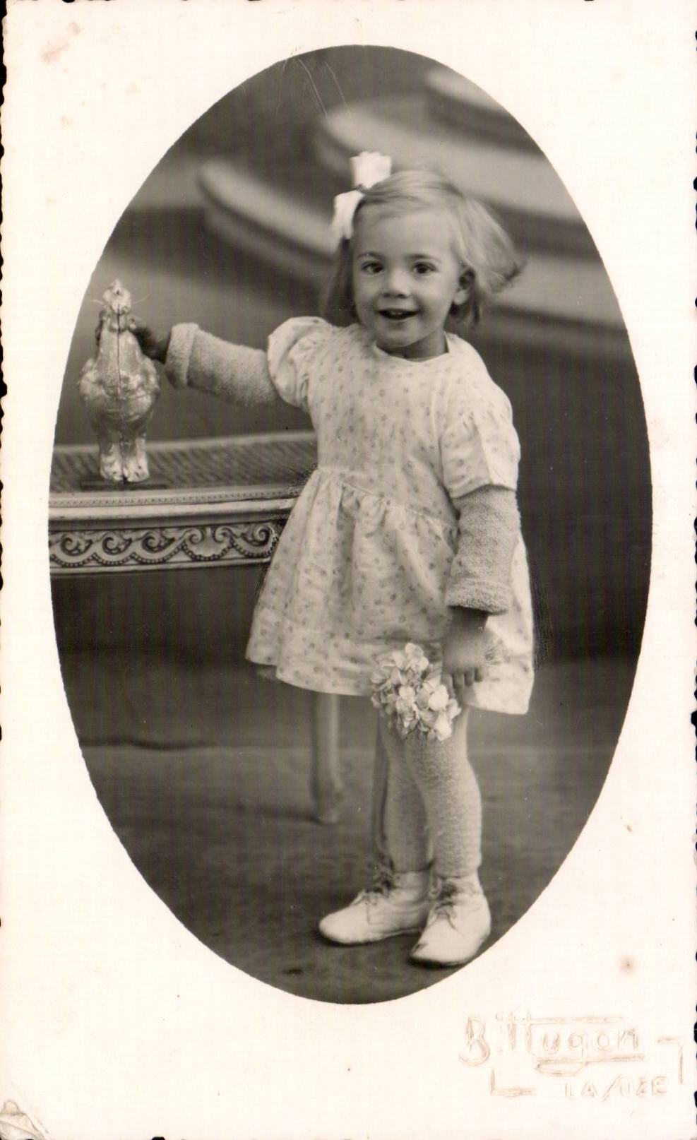 Fantasia verdadera de la foto - nino - muchacha - muchacha sonriente - CPA