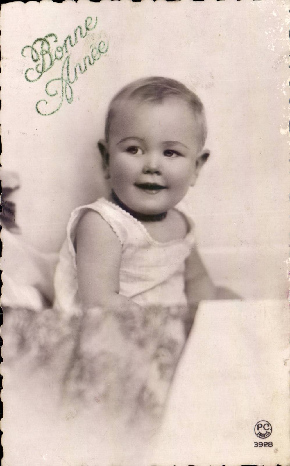 Fantasia - ninos - bebe - bebe - buen ano - CPA