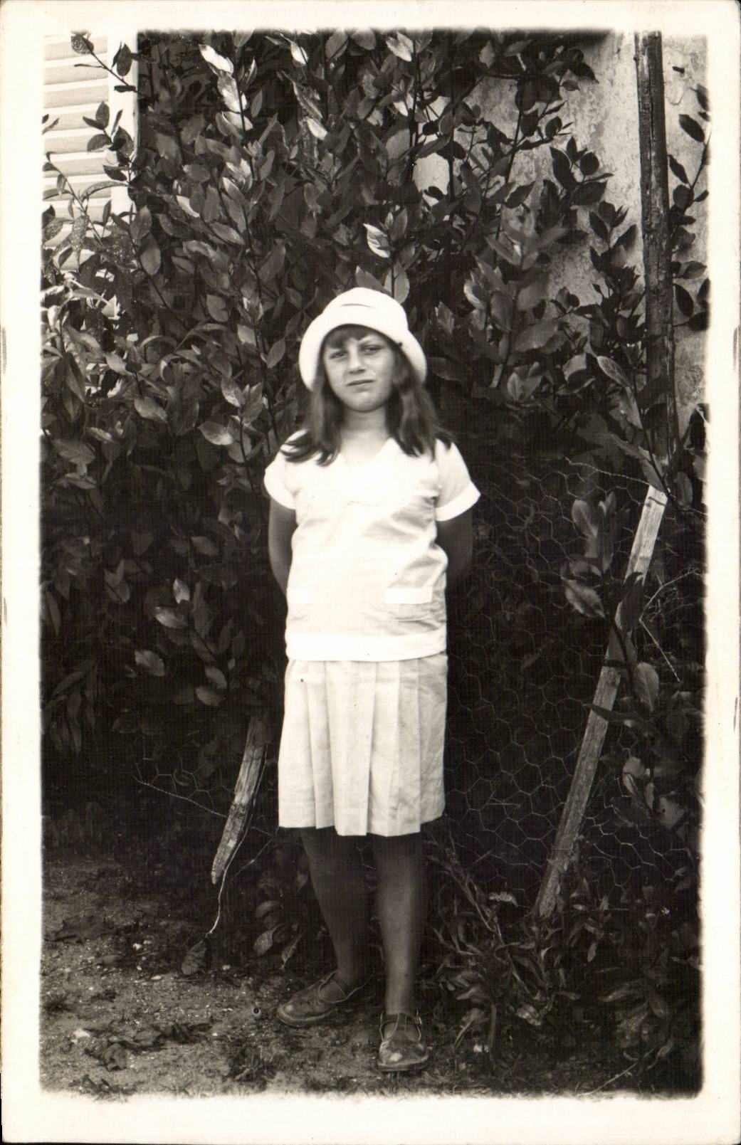 Fantasia verdadera de la foto - ninos - muchacha - muchacha con el sombrero - CPA