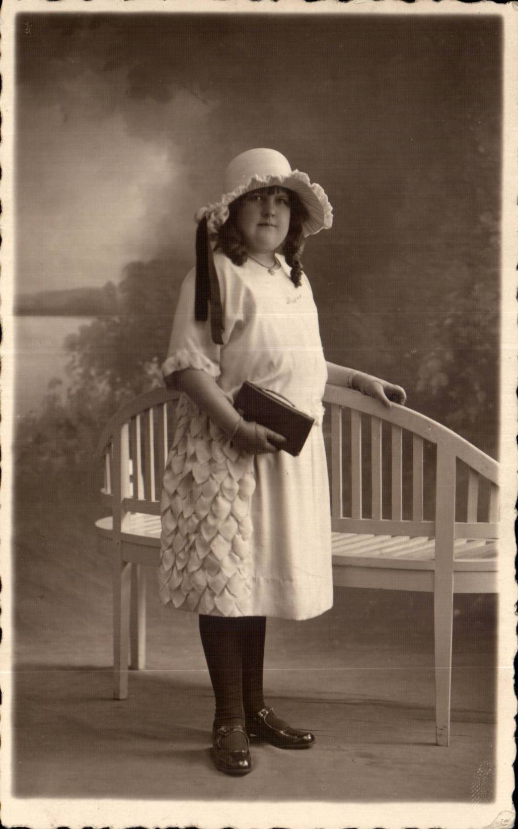 Fantasia verdadera de la foto - ninos - muchacha - muchacha con el sombrero bonito - CPA