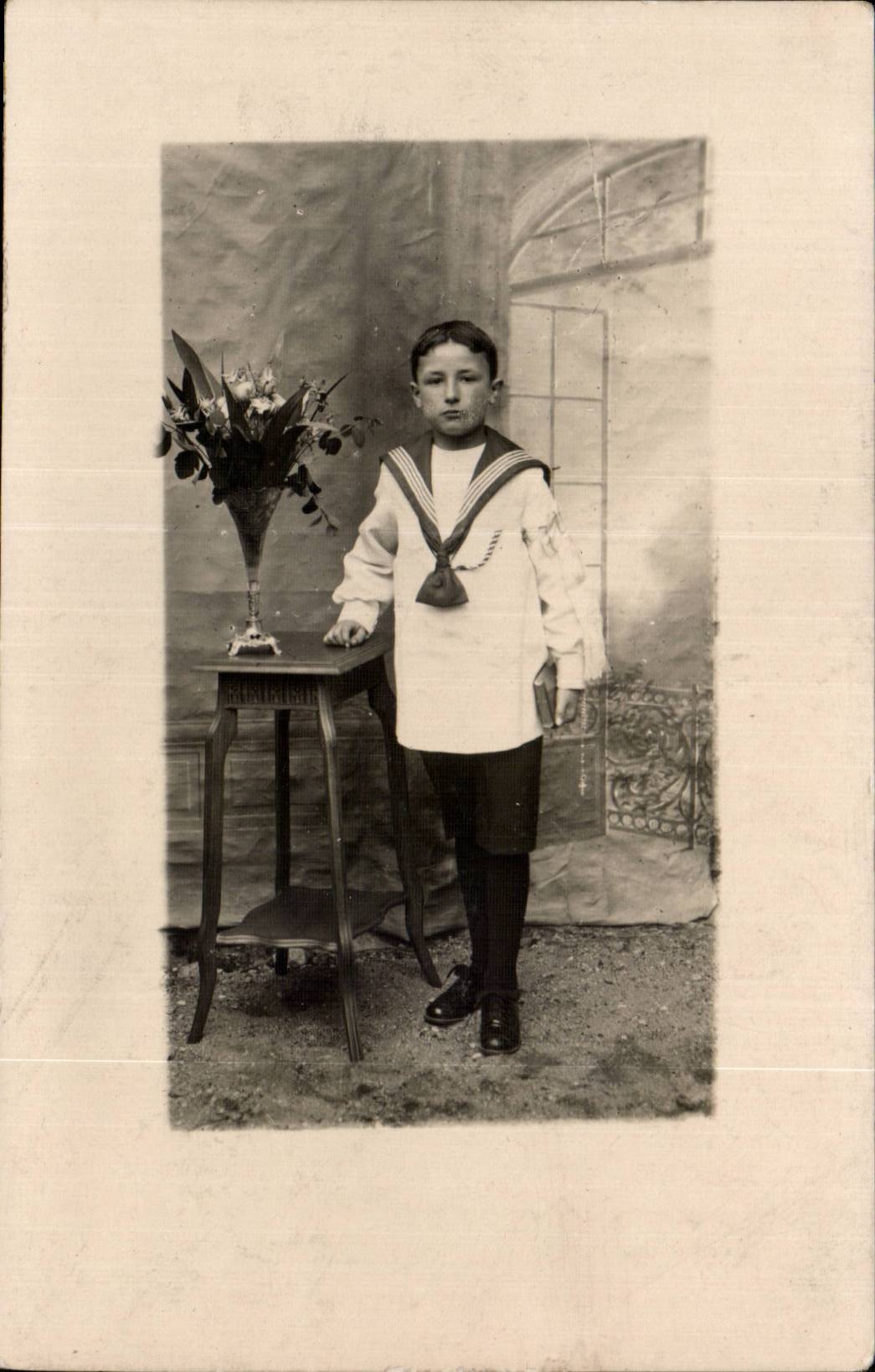 Fantasia verdadera de la foto - ninos - muchacho - muchacho joven del criado - CPA