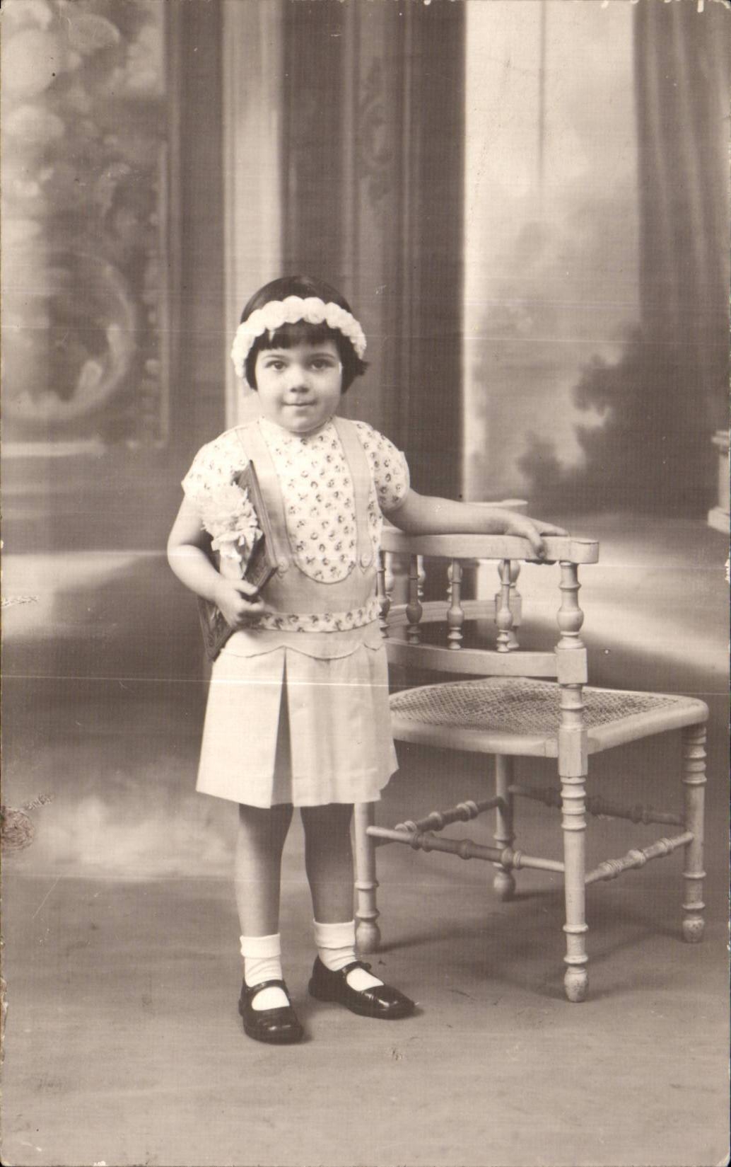 Muchacha verdadera del nino de la foto