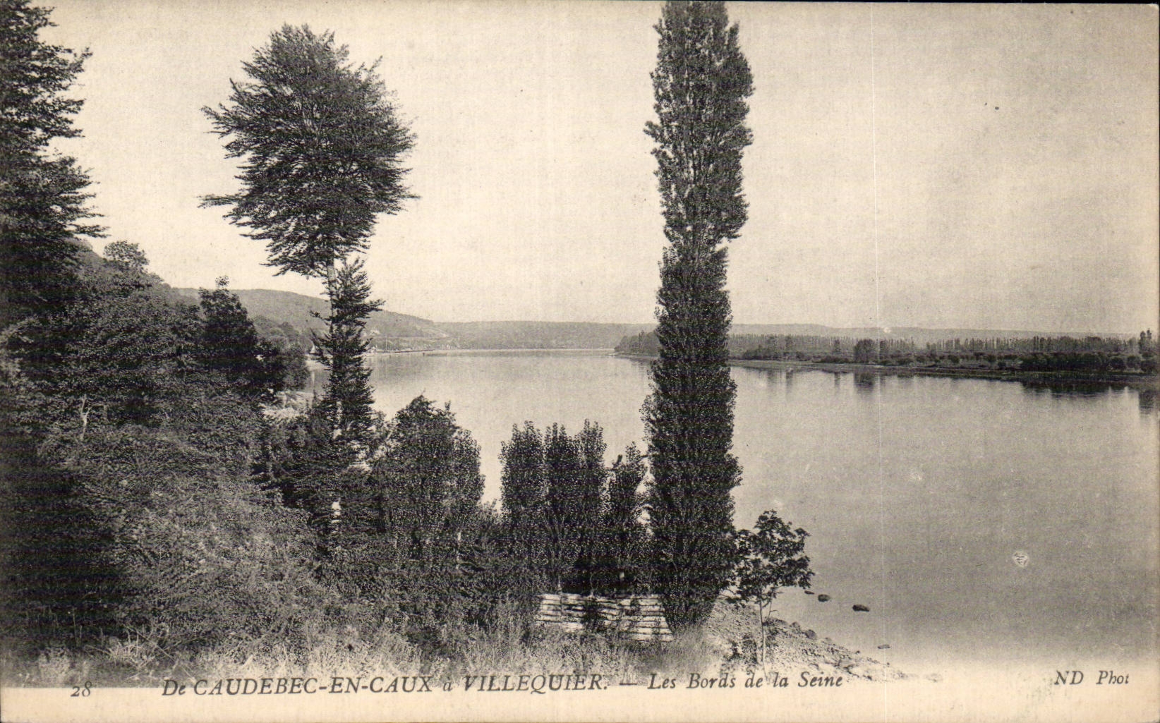 Caudebec in Caux has Villequier - Edges of the Seine - CPA