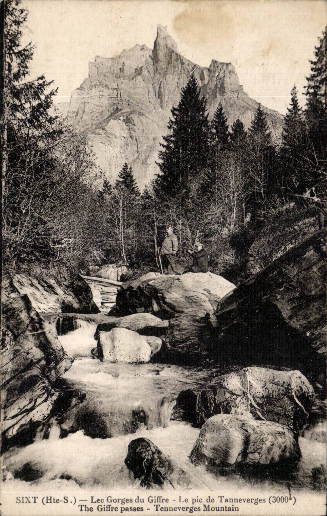 Sixt - Falls of Giffre Peak of Tanneverges - CPA