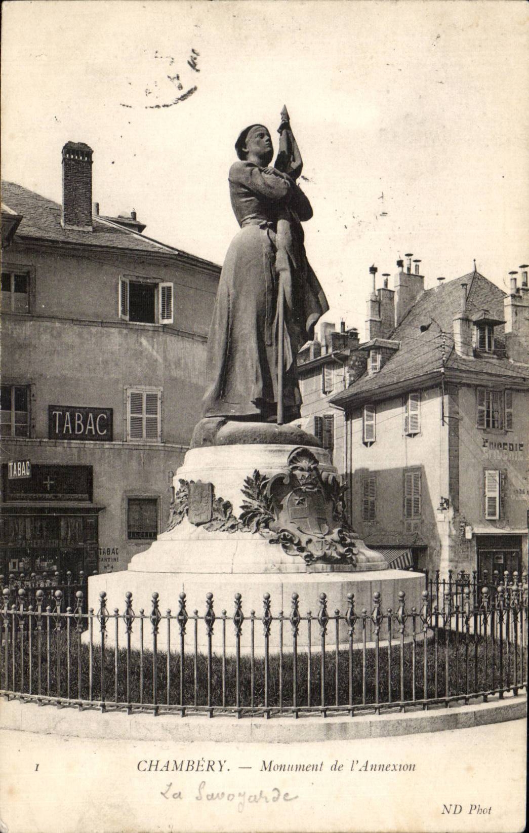 CPA Chambery Monument of the annexation