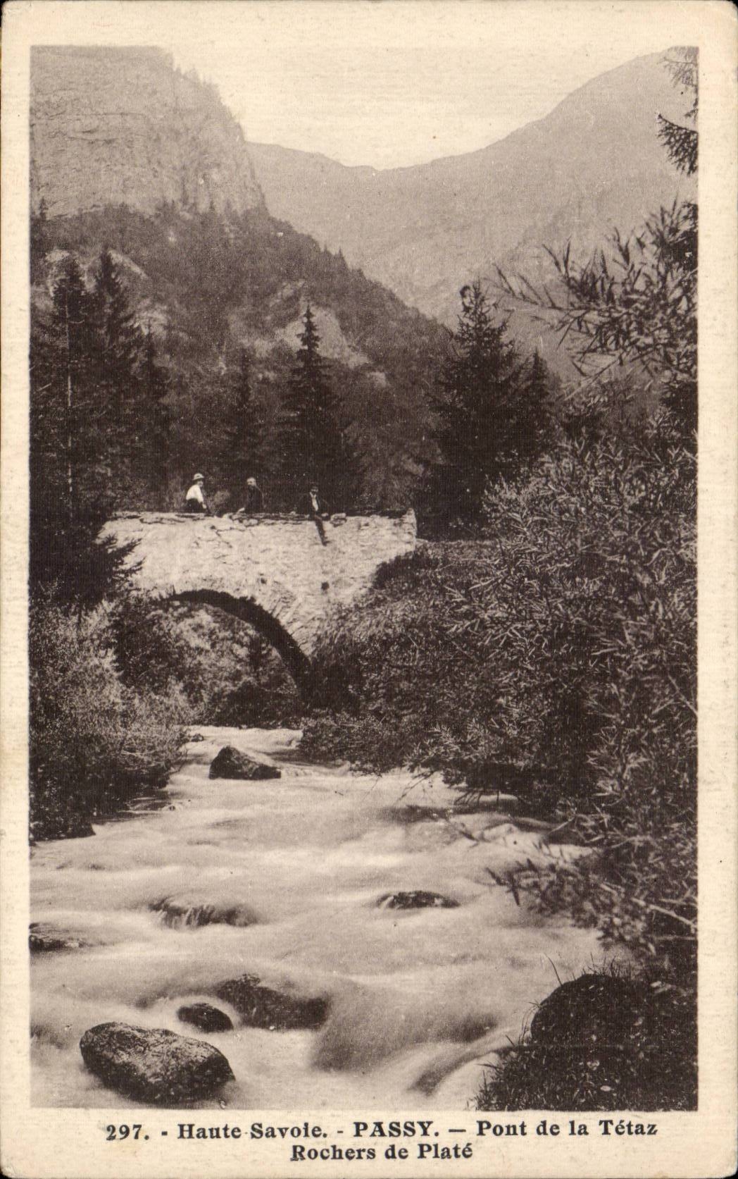 CPA Passy Bridge of Tetaz Rocks of Punt