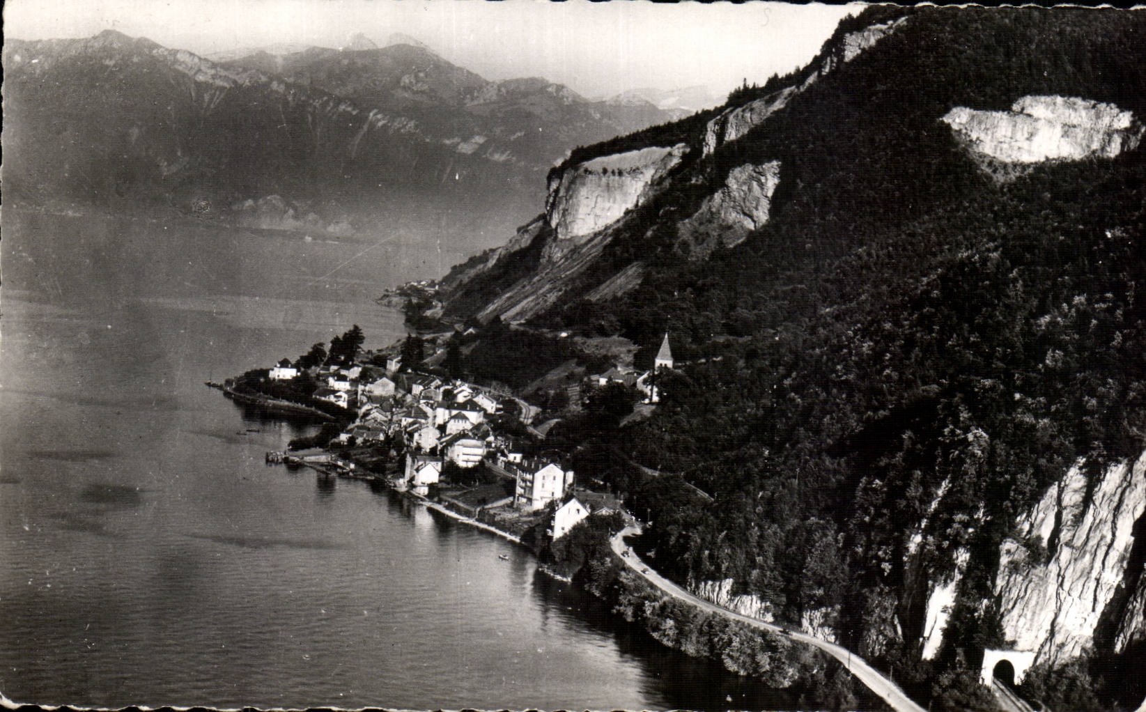 CPSM Meillerie Le lake leman and Swiss mountains