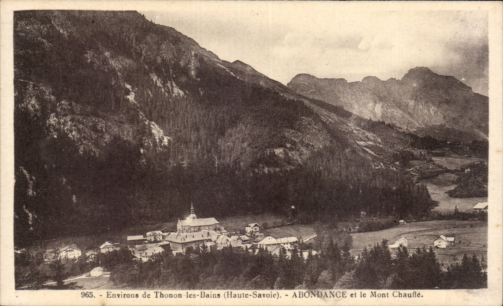 CPA Approximately of Thonon les Bains Abundance and the Mount Heats