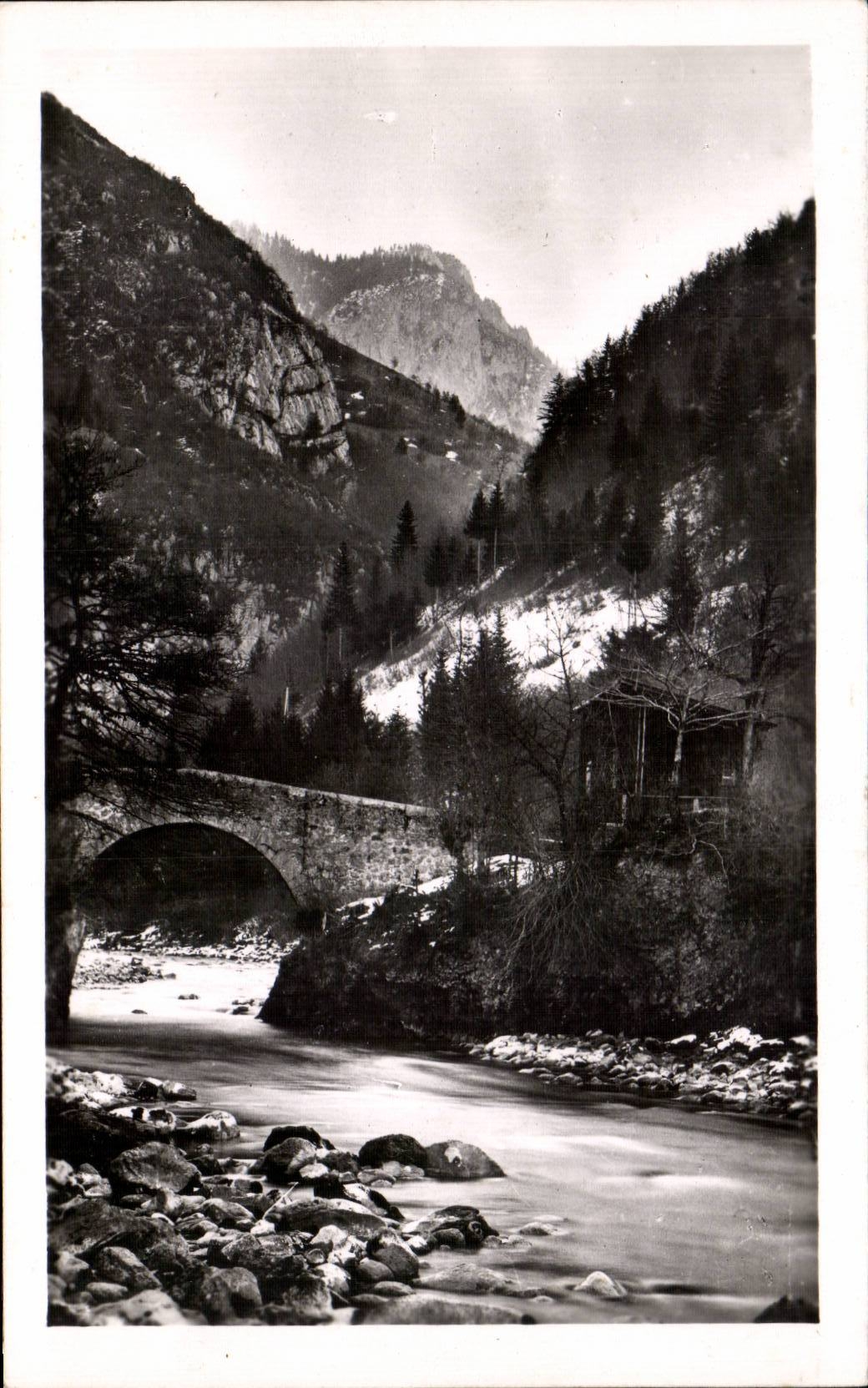 CPSM the valley of Dranse to the bridge of Bioge