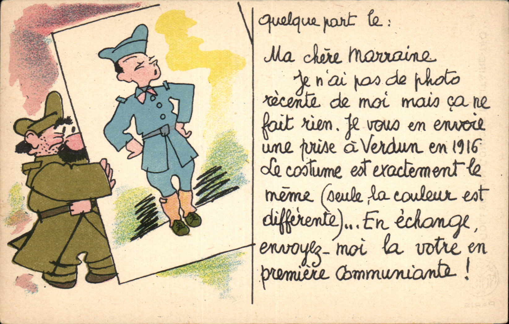 CPA Illustrator Militaria Humor