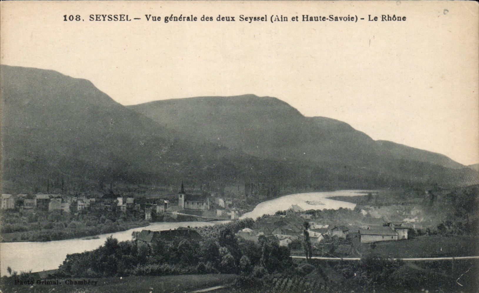 CPA Seyssel View of two Seyssel Le the Rhone