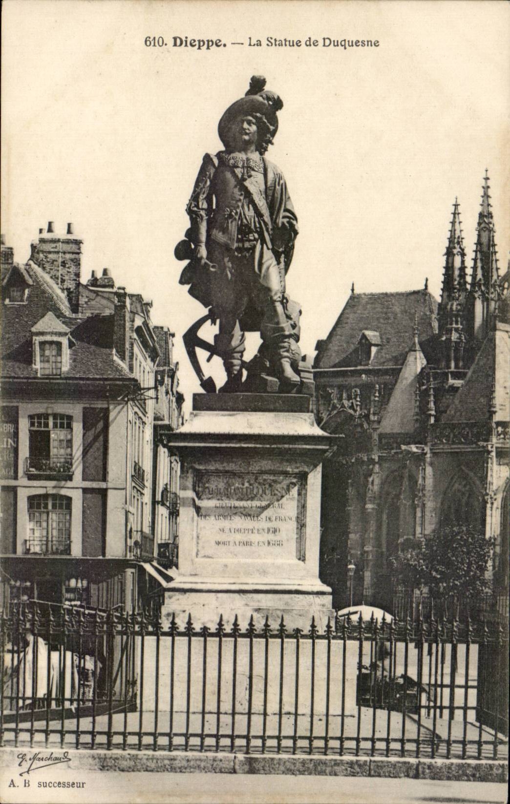 Estatua de CPA Dieppe de Duquesne