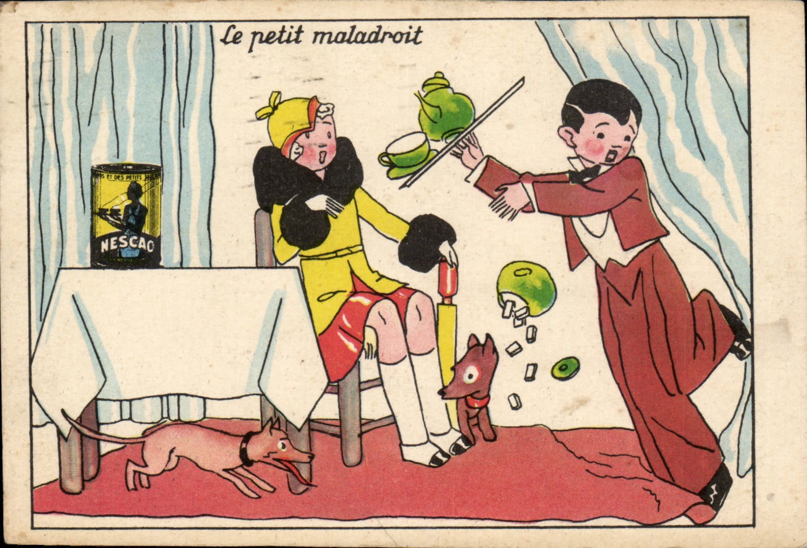 CPA Fantaisie Humour Le petit maladroit