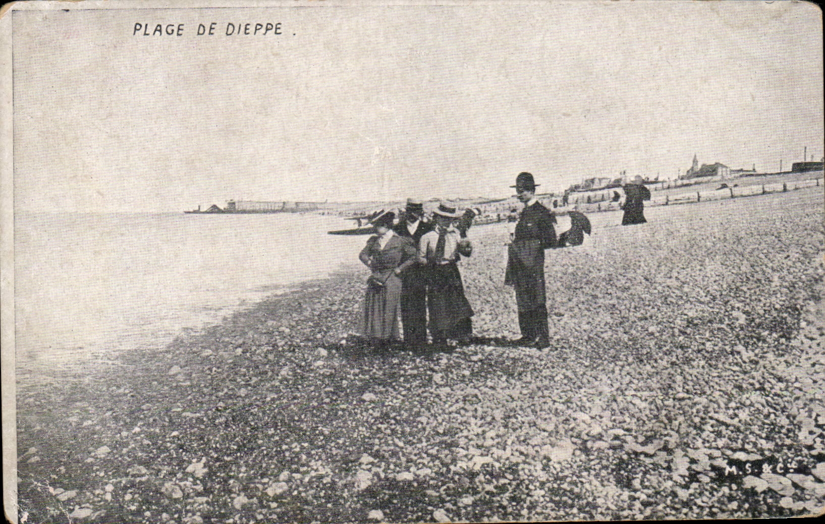 CPA Dieppe the beach