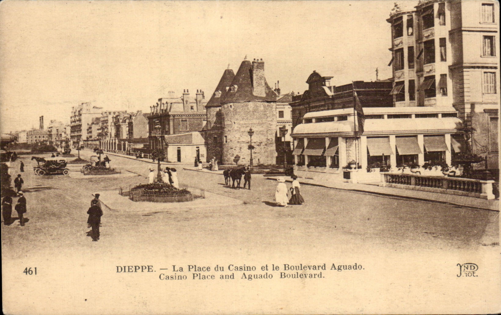 CPA Dieppe the place of the casino and the Aguado boulevard