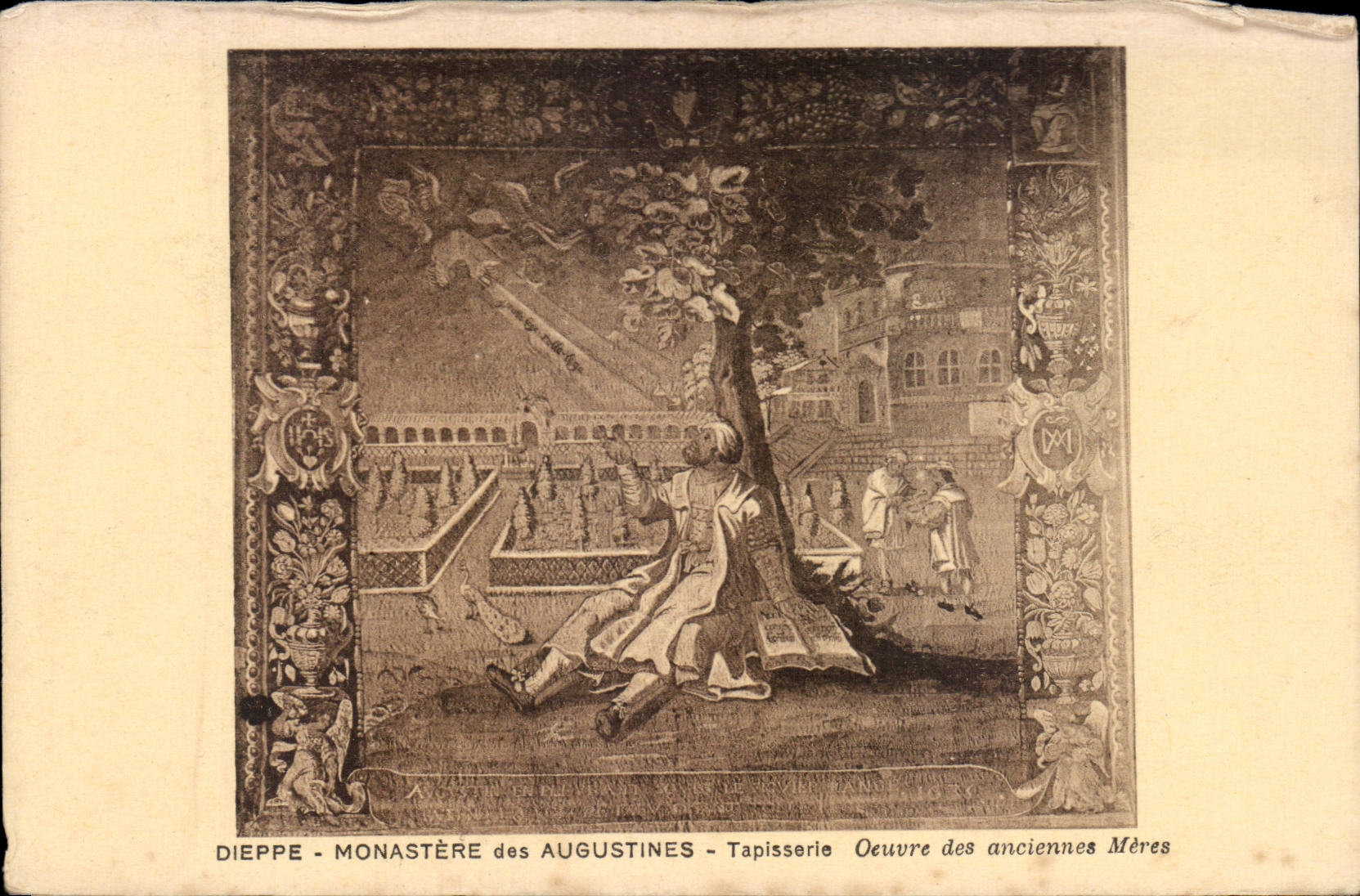 CPA Dieppe Monastere of Augustines Tapisserie Works of the former Mothers