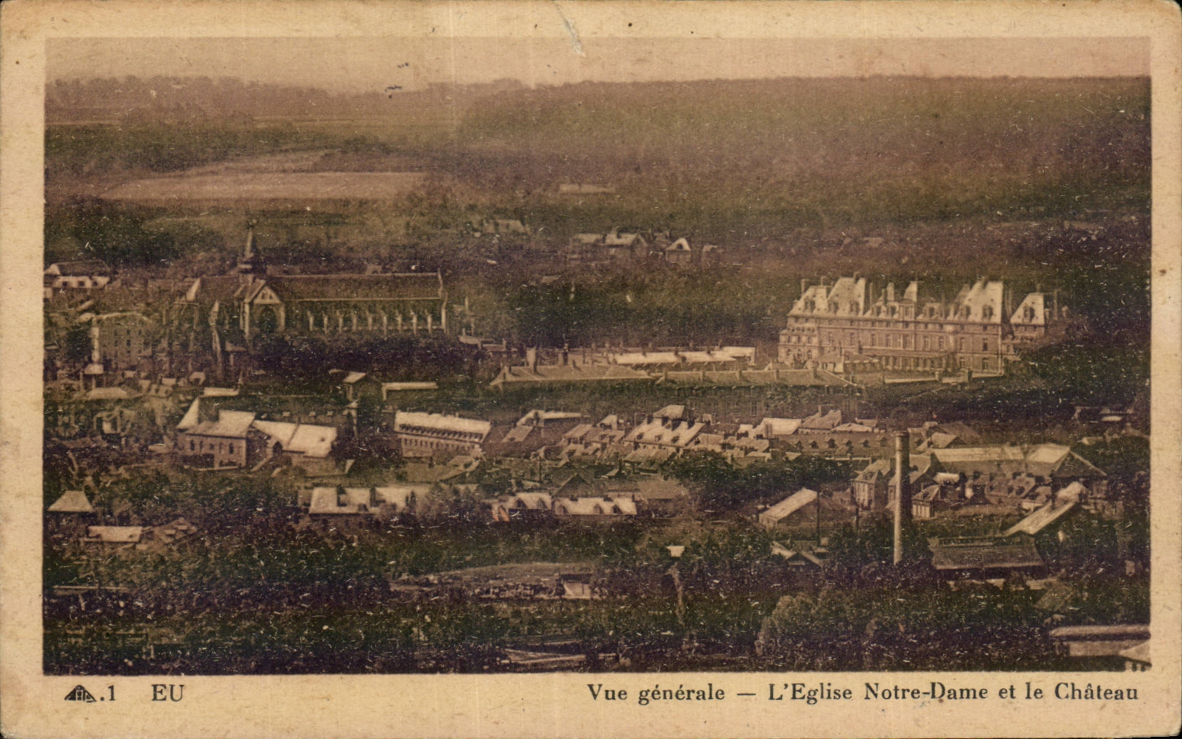 CPA tienen vision la iglesia nuestra senora y el castillo