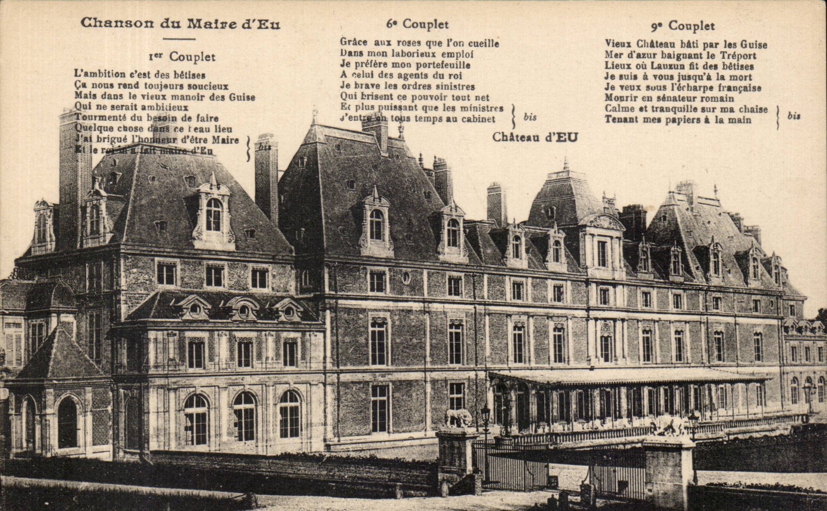 Eu Le castle de CPA