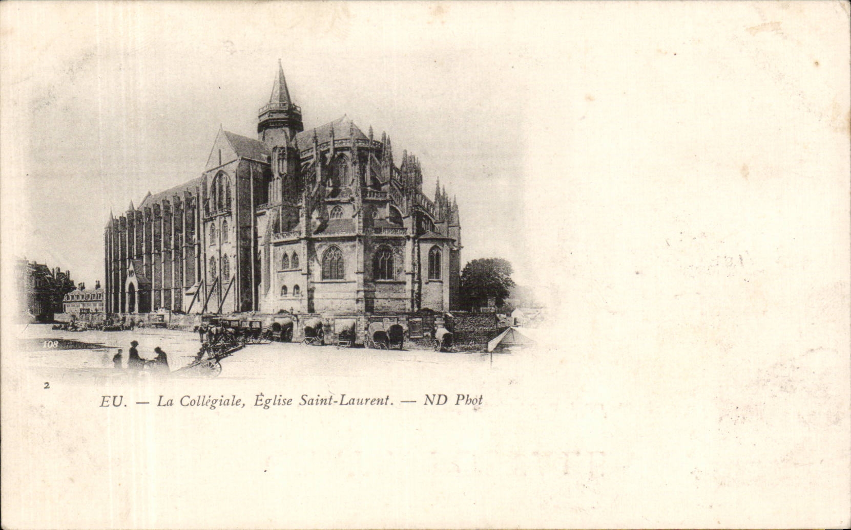 CPA tienen la iglesia colegial de Saint Laurent