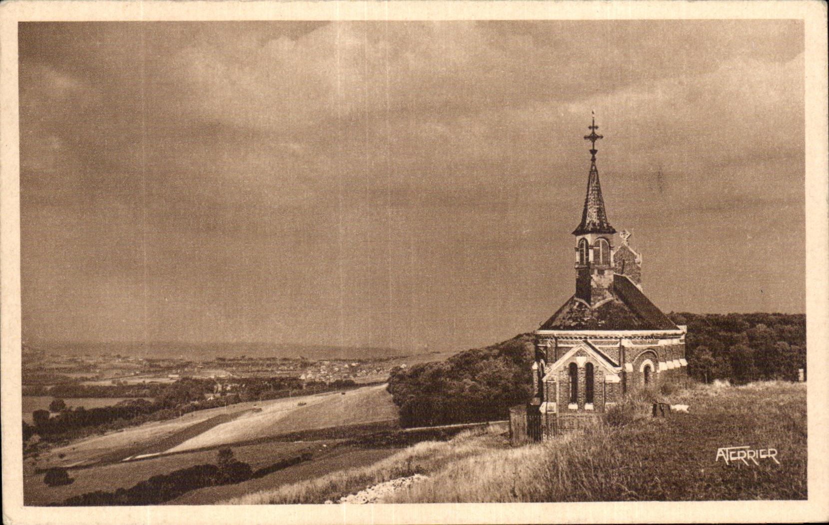 CPA tienen el valle y el mar vistos de la camara acorazada de Saint Laurent