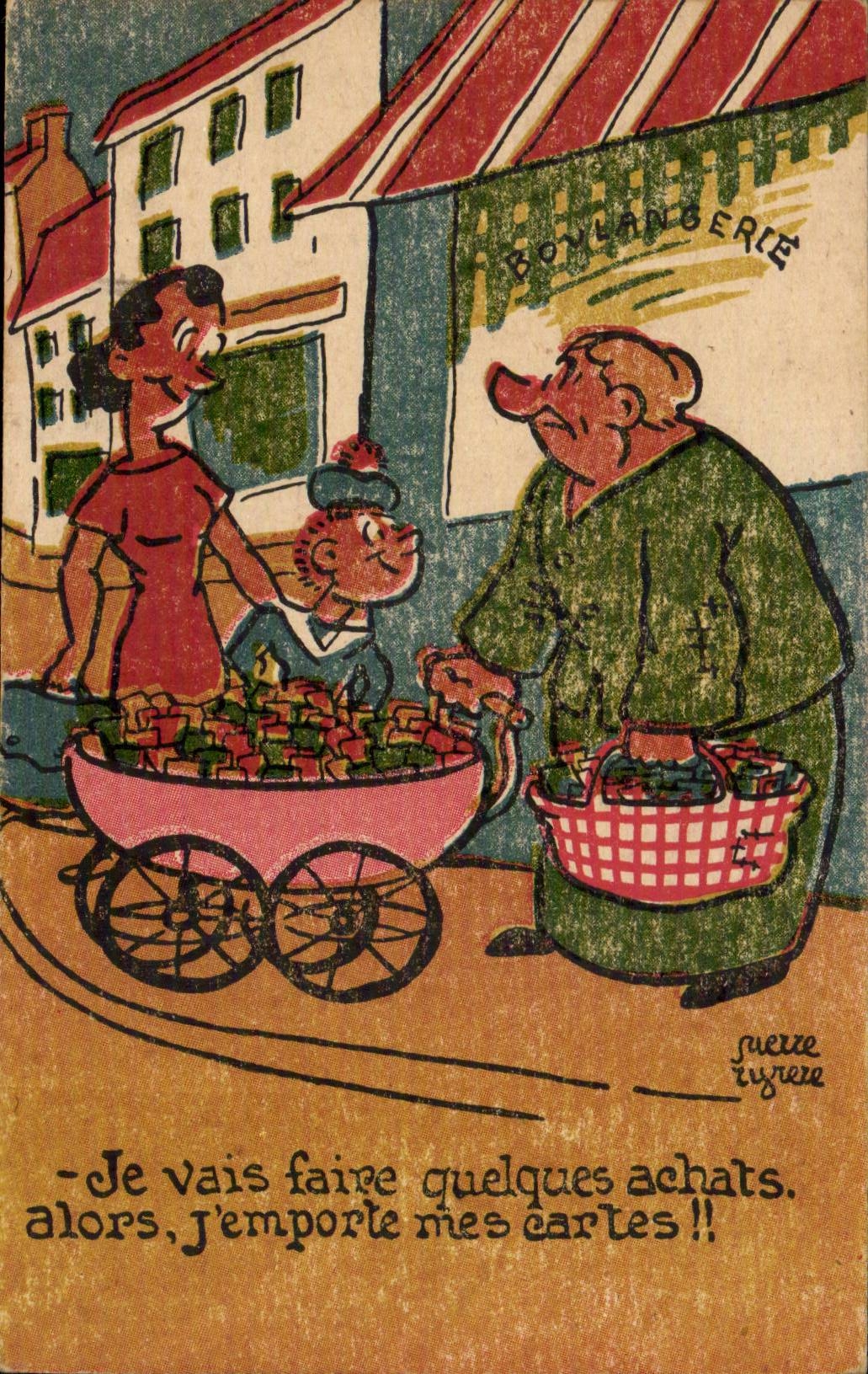 CPA Fantaisie Humour Illustrateur Boulangerie 