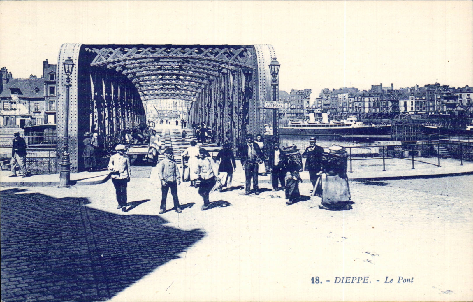 CPA Dieppe Le bridge