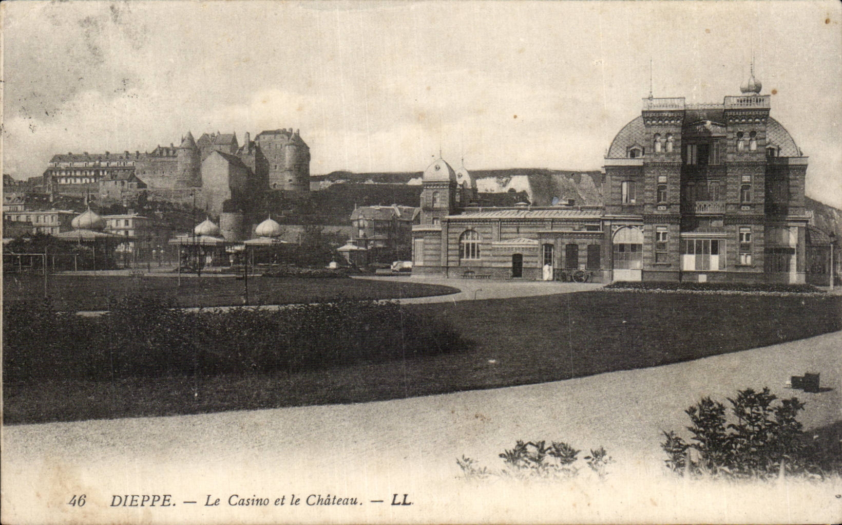 CPA Dieppe Le casino and the castle