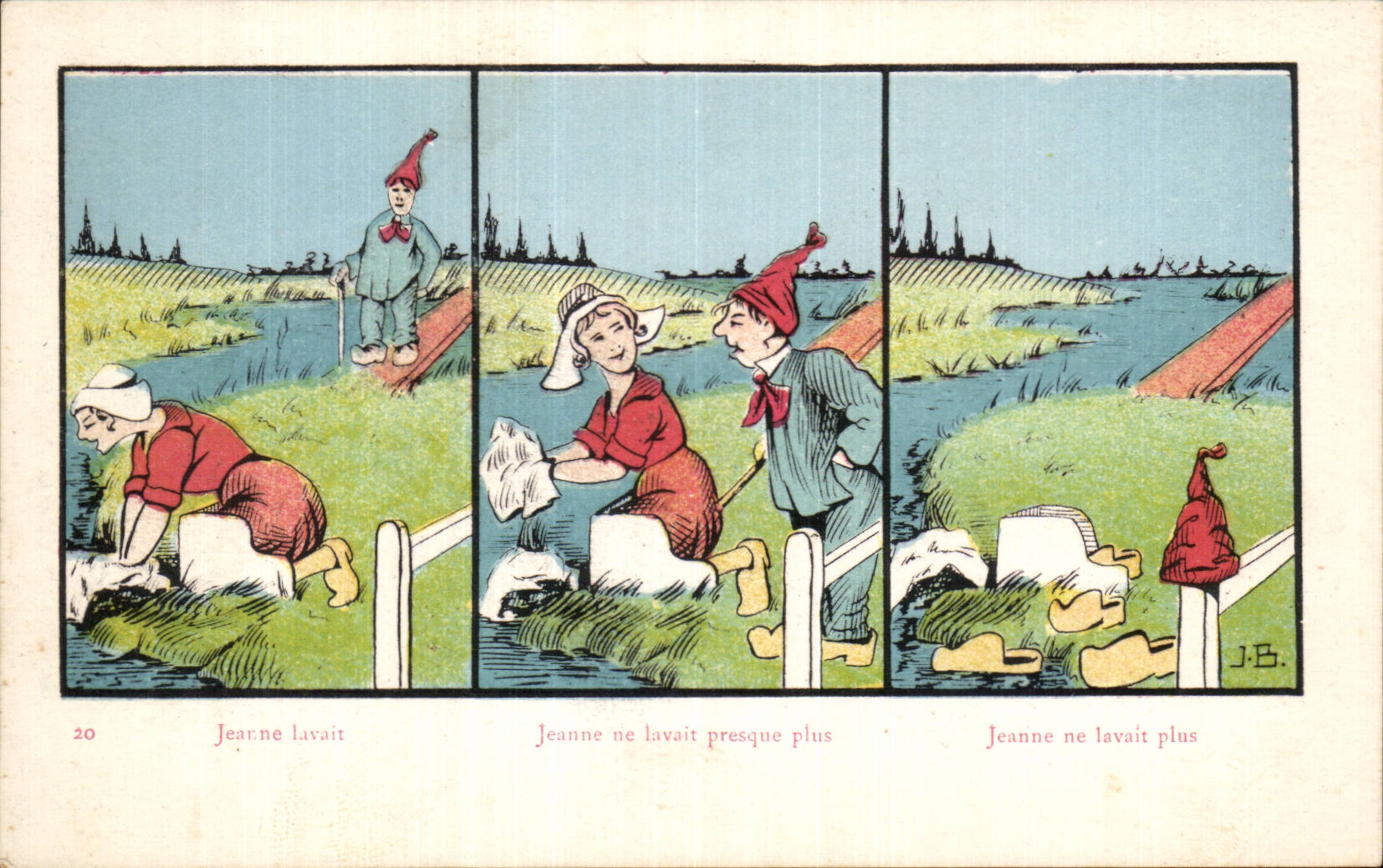 CPA Fantaisie Jeanne Folklore washed Folklore