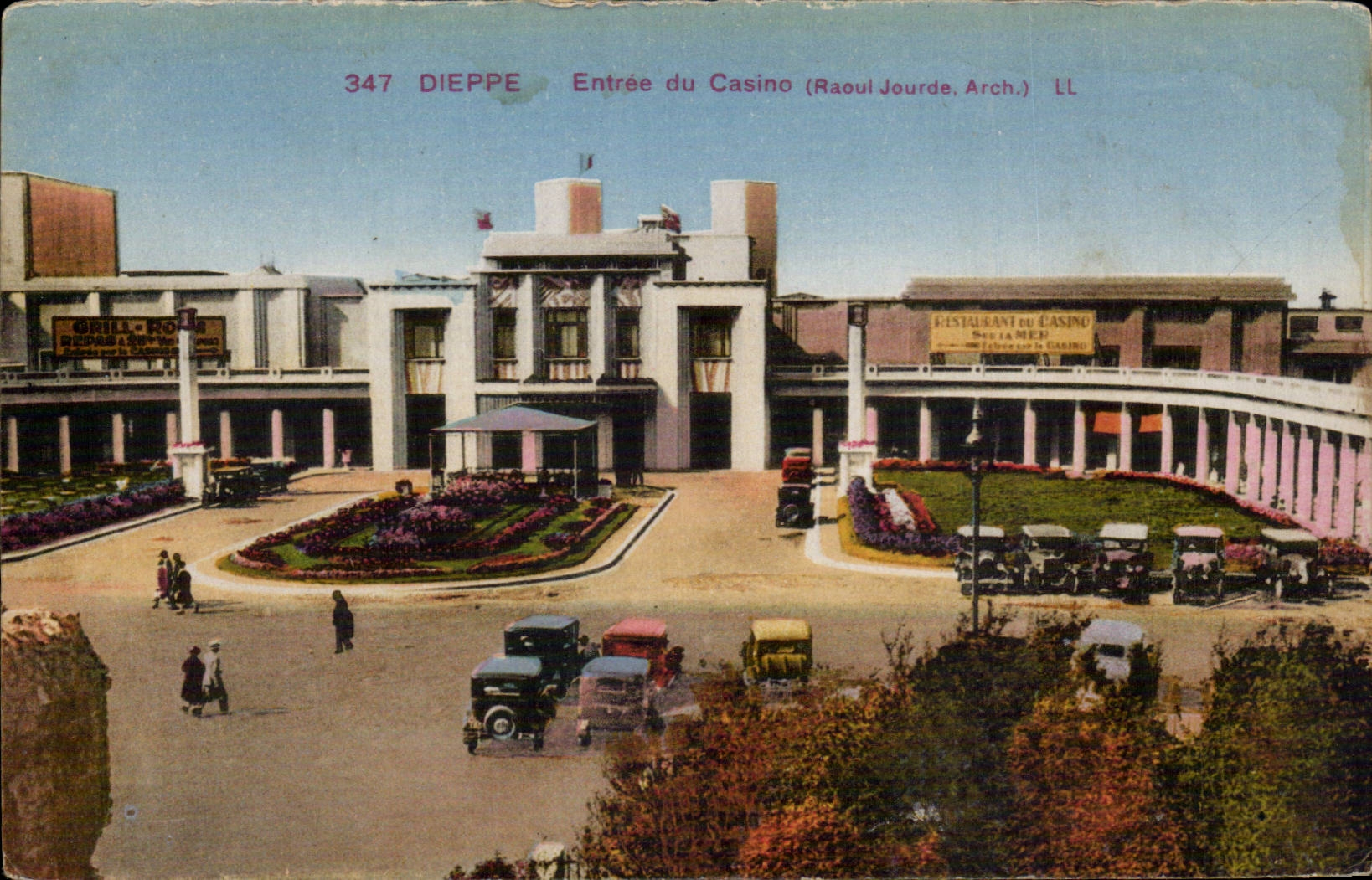 Dieppe - Entrance of the Casino - CPA