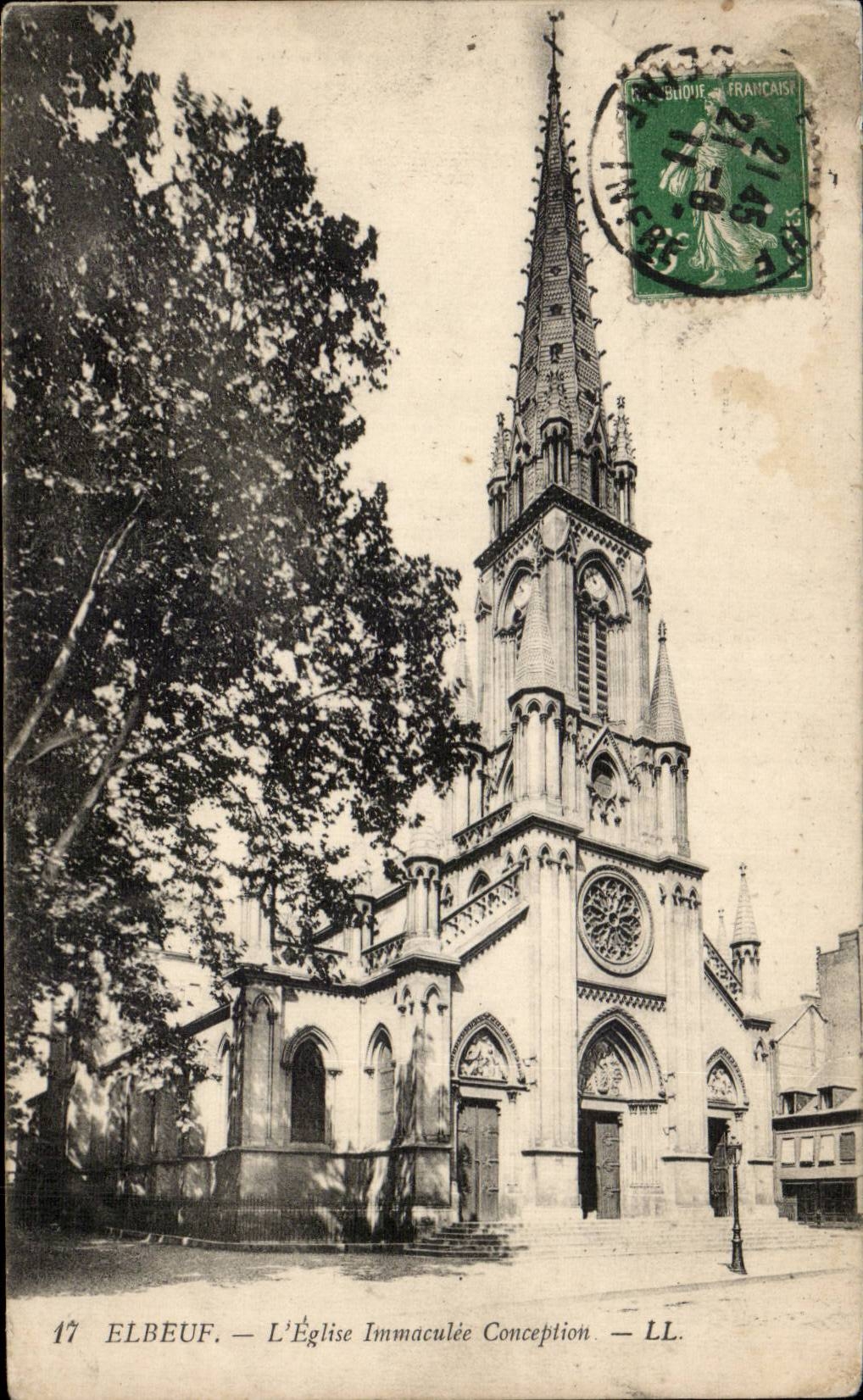 St Aubin - el concepto inmaculado de Elbeuf de la iglesia - CPA