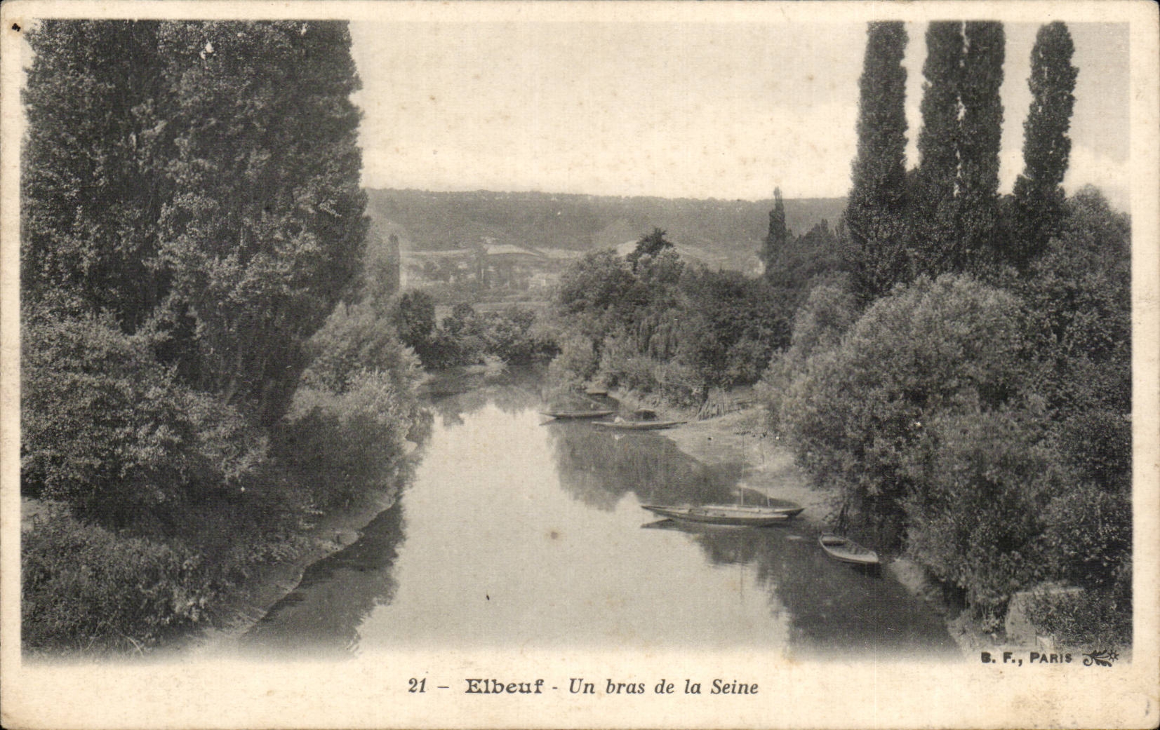 Elbeuf - an Arm of the Seine - CPA