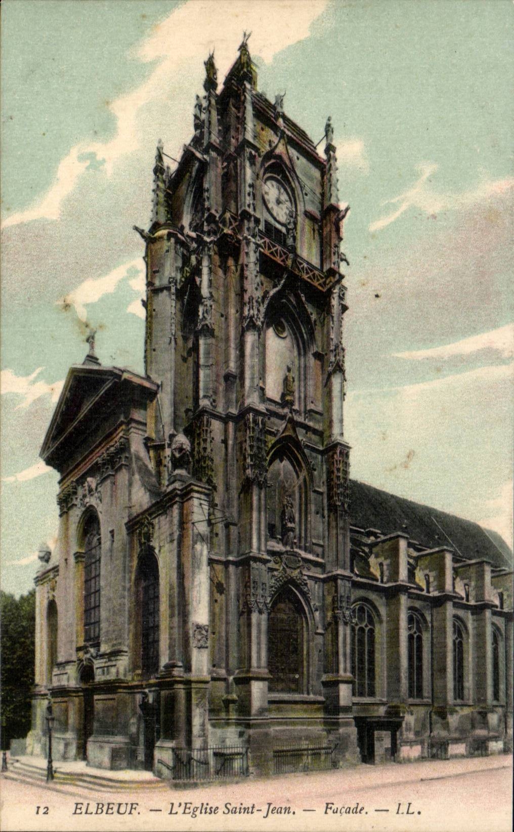 Elbeuf - the Church Saint Jean - CPA
