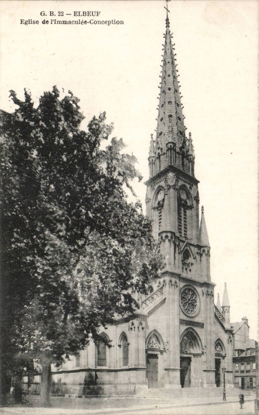 Elbeuf - iglesia del concepto inmaculado - CPA