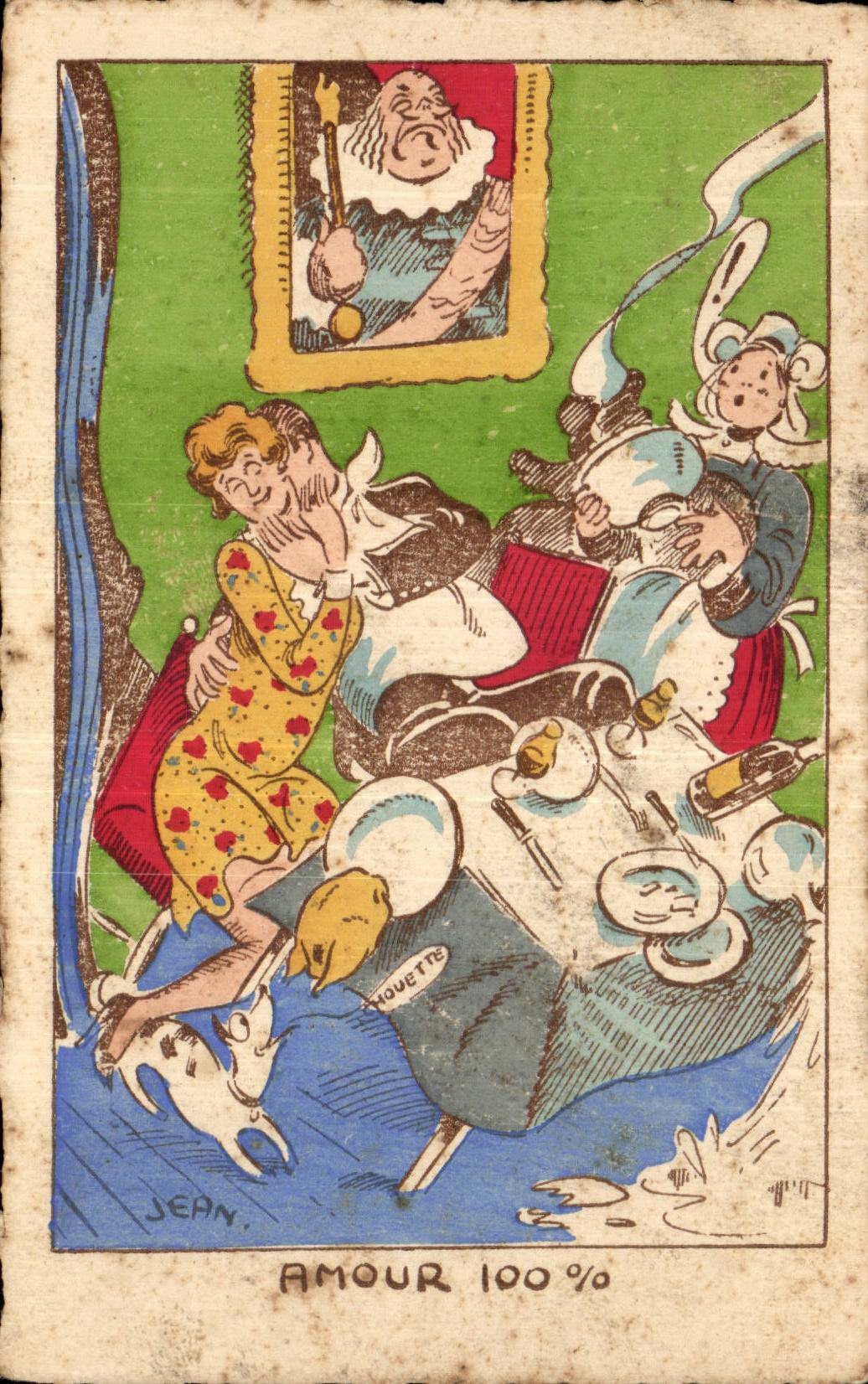 Humour - Illustration - Amour - CPA 