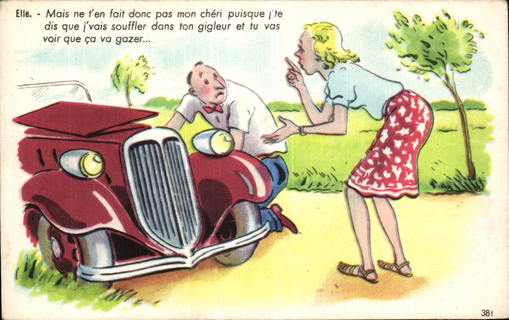 Humour - Illustration - Mais ne t'en fait - CPA 