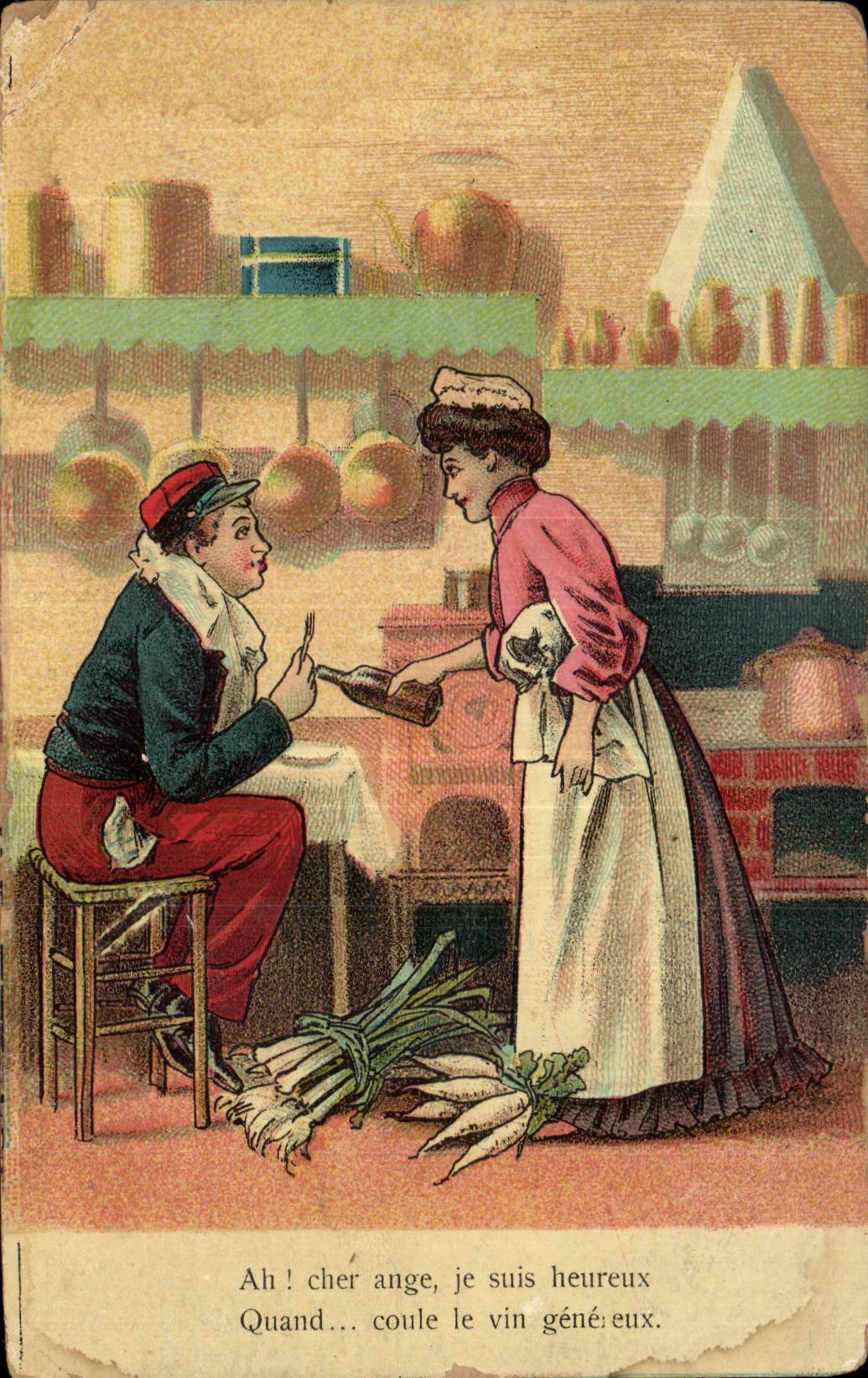 Humour - Illustration - Ah! Cher ange - CPA 