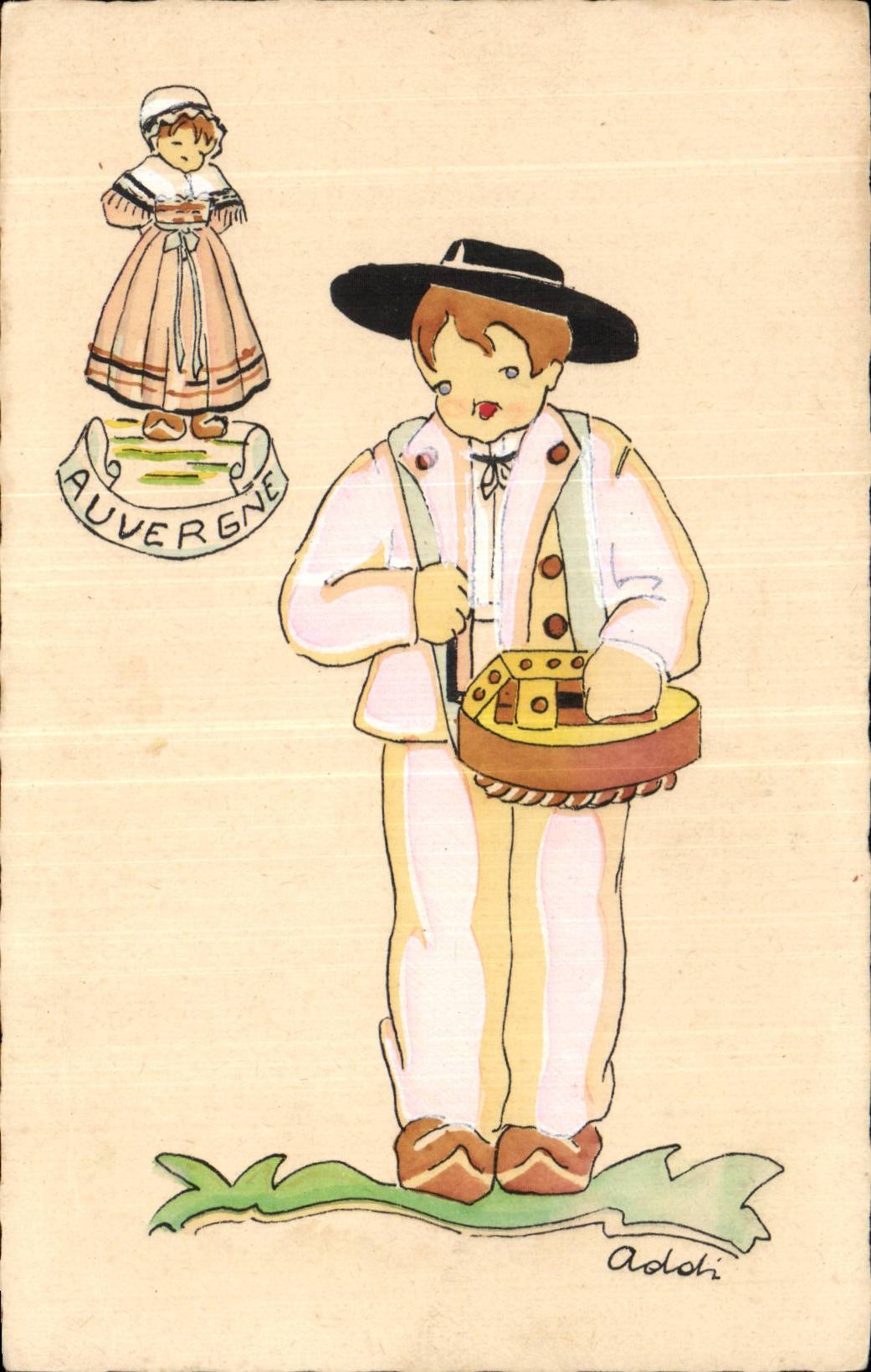 Humour - Illustration - Auvergne - CPA 