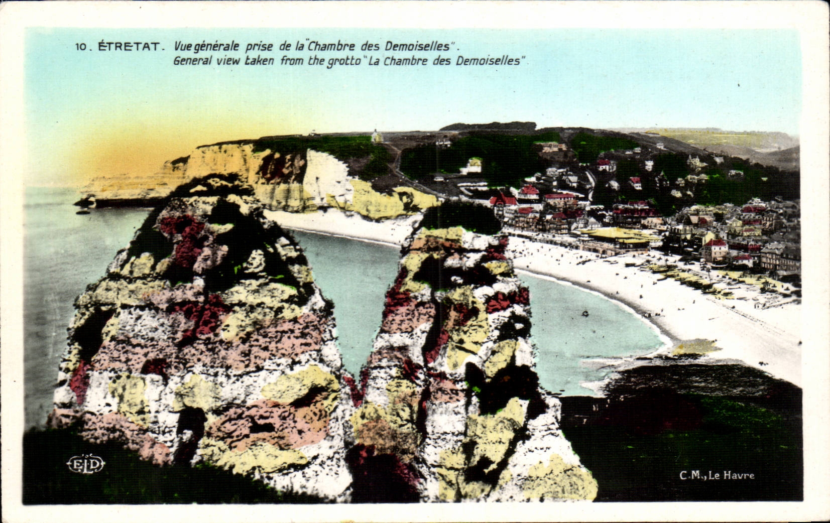 Etretat - View taken Room of the Young ladies - CPA