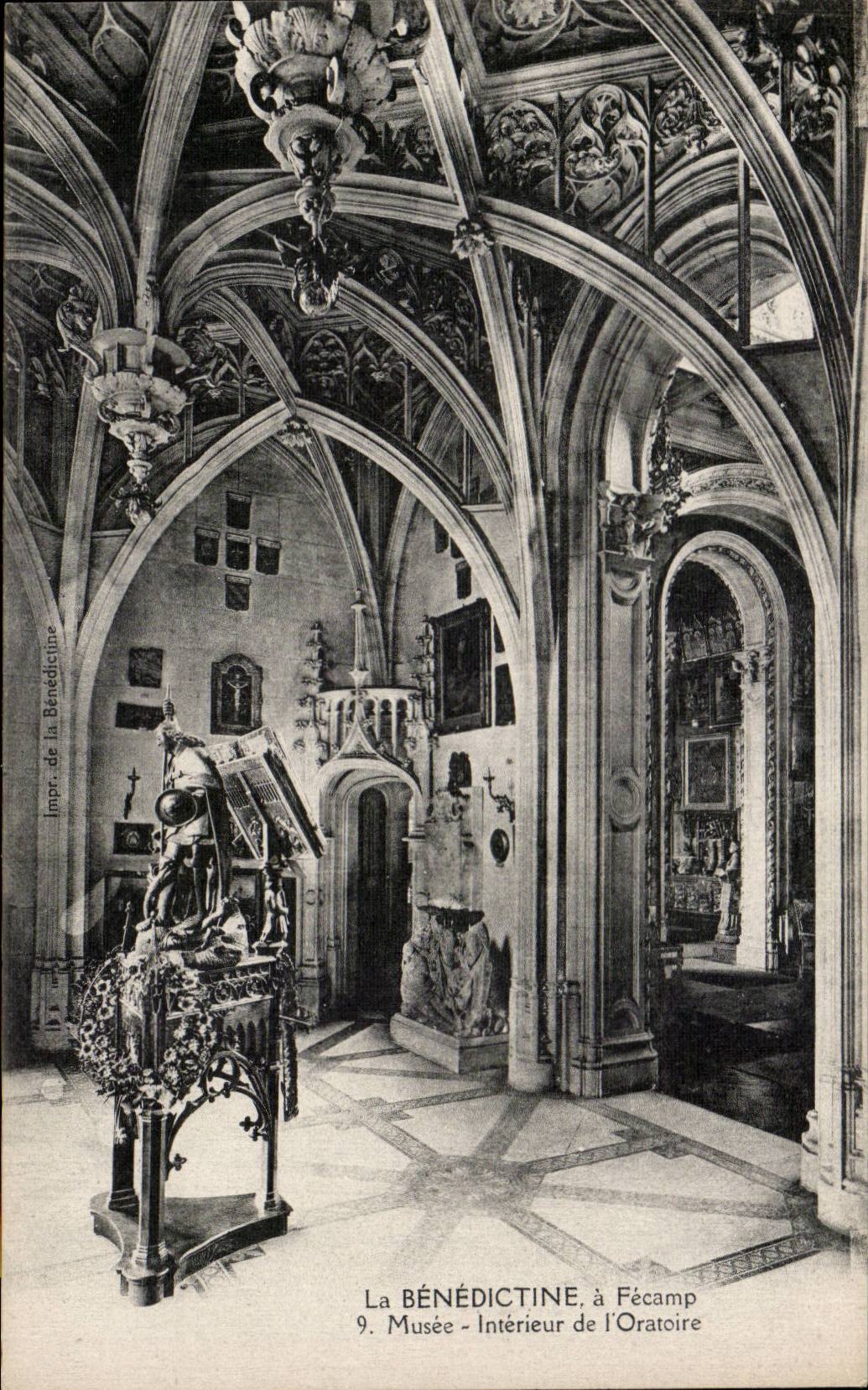 Fecamp - museo - interior del oratorio - CPA