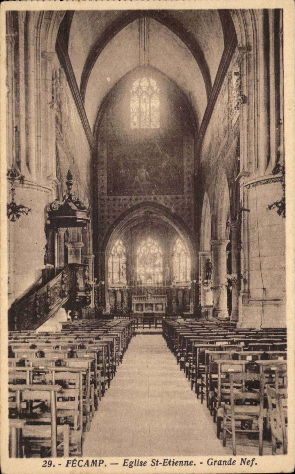 Fecamp - iglesia Saint-E'tienne - CPA