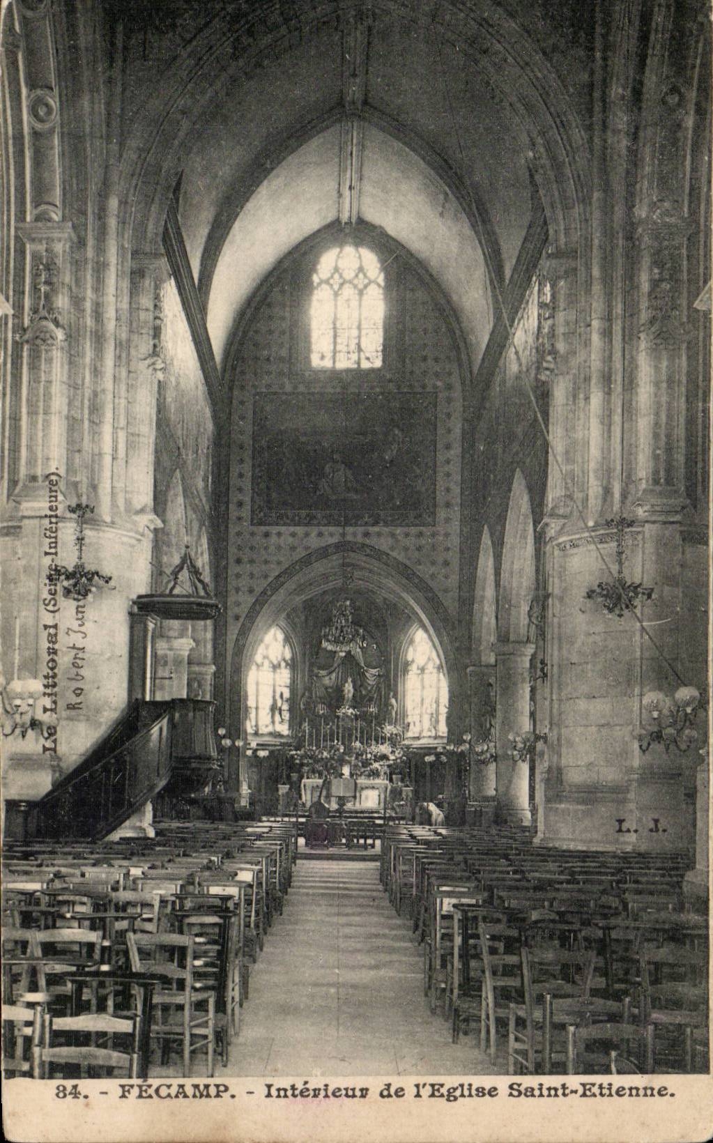 Fecamp - iglesia Saint-E'tienne - CPA