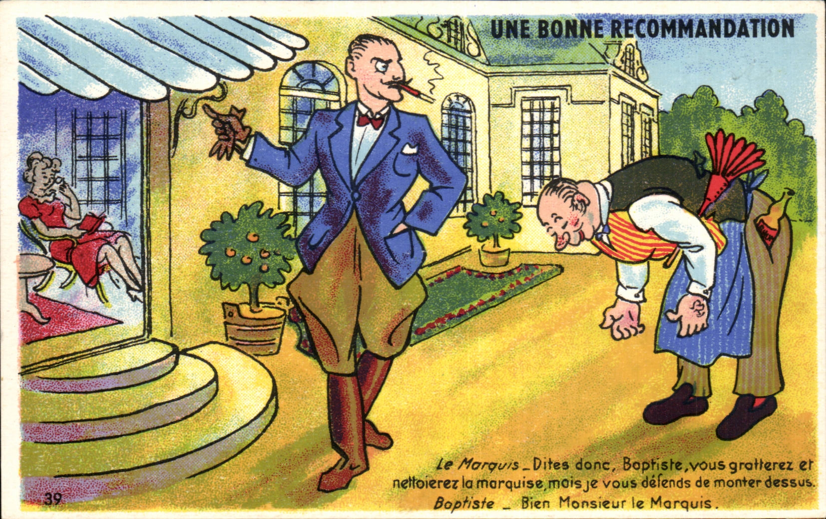 Humour - Illustration - Le Marquis - CPA 