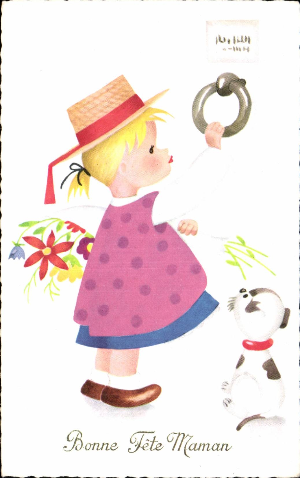 Fantasia - ninos - humor - ilustracion - buena mama del festival - CPA