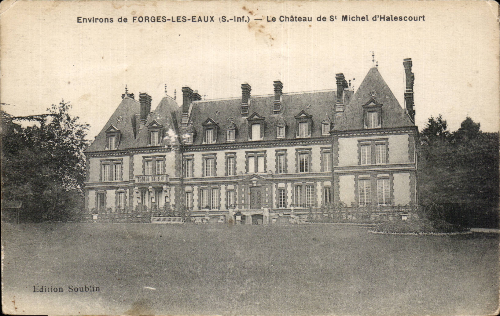 Forging mills Water - the Castle of St Michel d' Halescourt - CPA