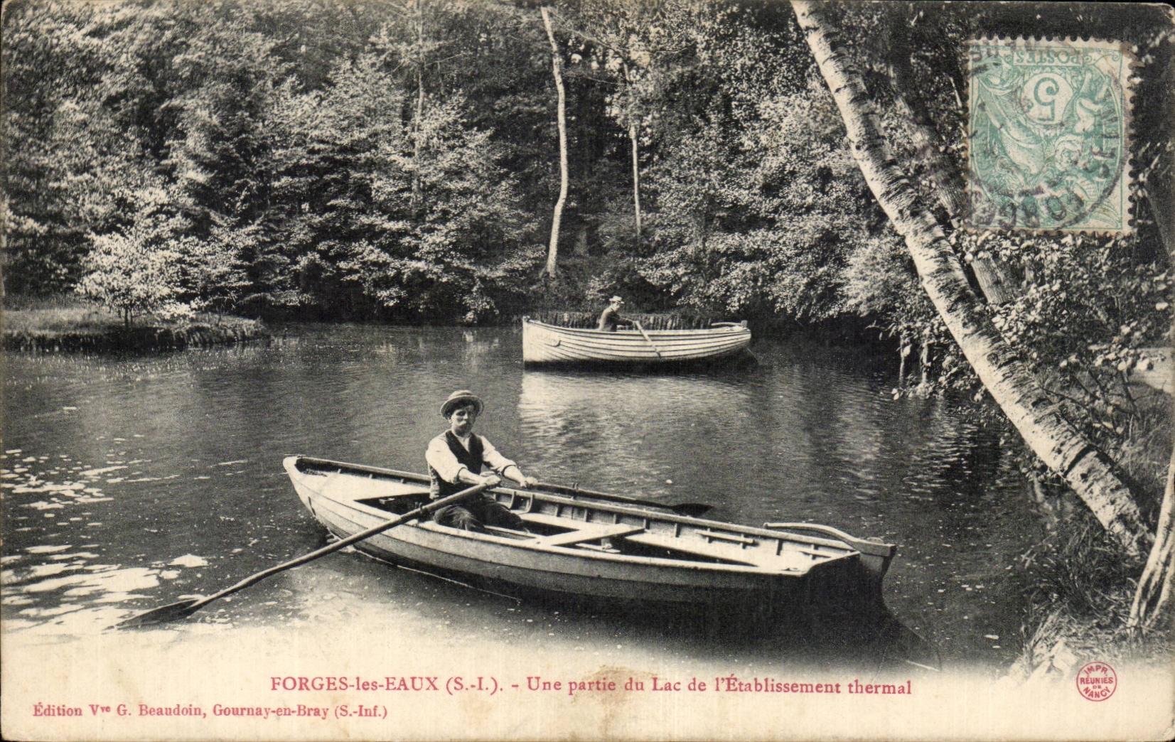 Forging mills Water - Part of the Lake of the Hydropathic establishment - CPA