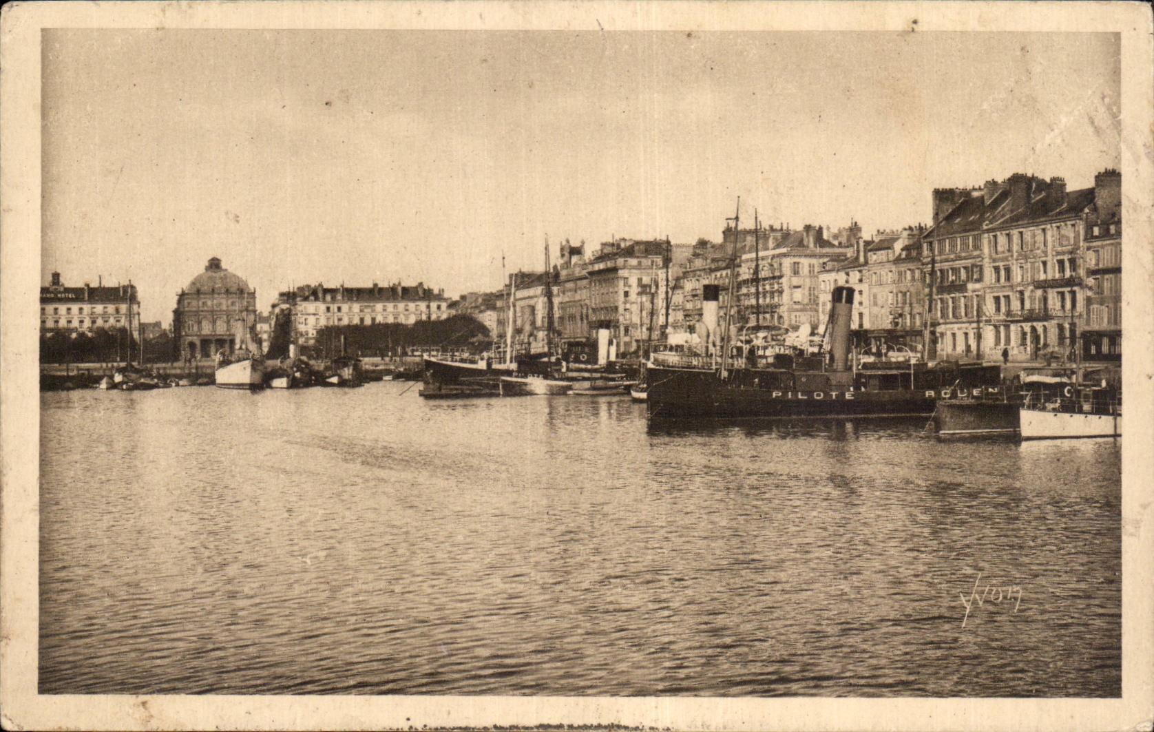 Le Havre el anuncio publicitario del lavabo - Francia suave - Yvon - CPA