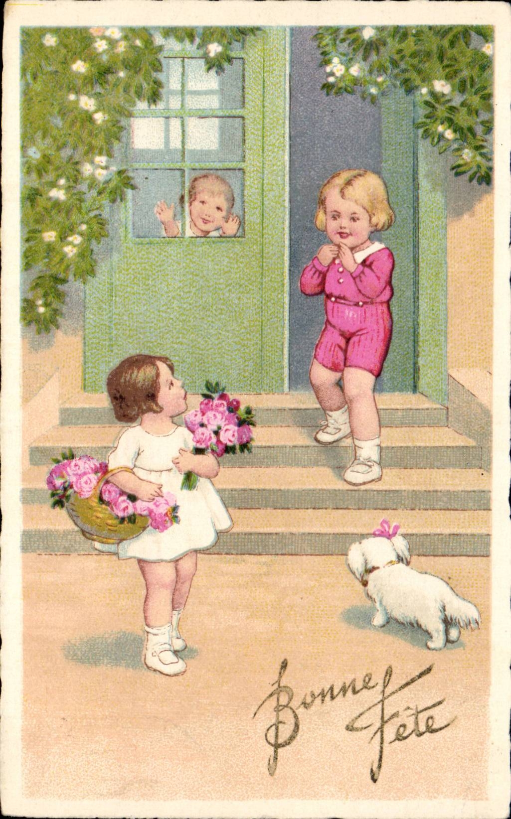 Fantasia - nino - ilustracion - ninos en el juego - CPA